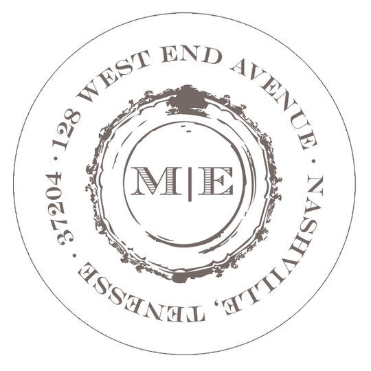 Fine China Round Address Labels